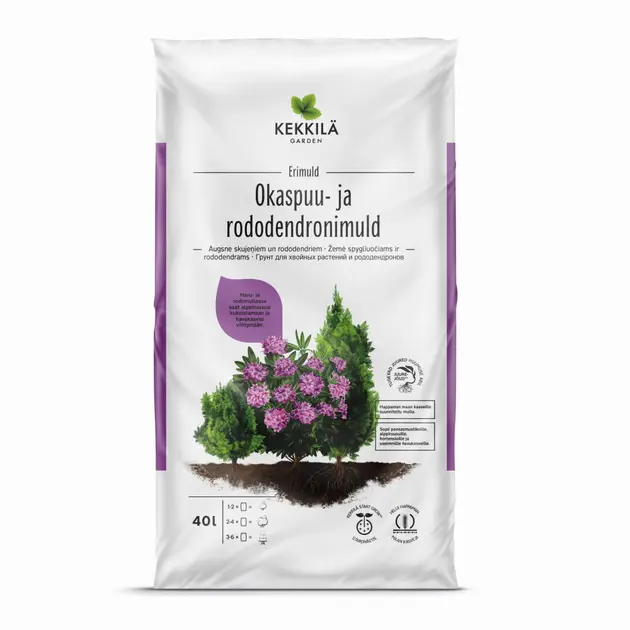 okaspuu- ja rodomuld 40 L `Kekkilä`